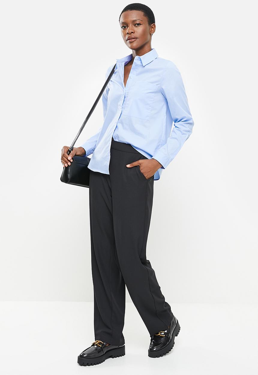 ONLY - Amy pop denim shirt - blue