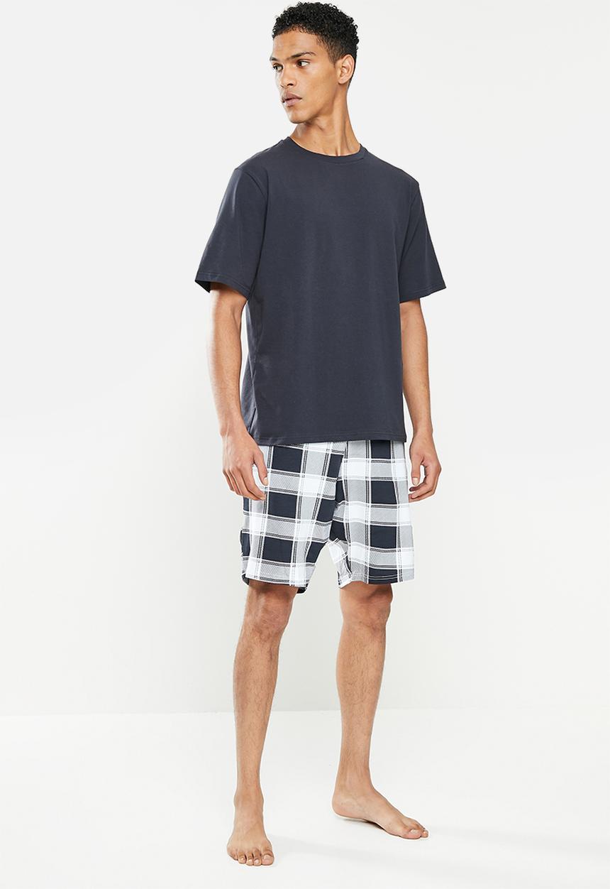 Only & Sons - Onsanton lounge check set acc - dress blues