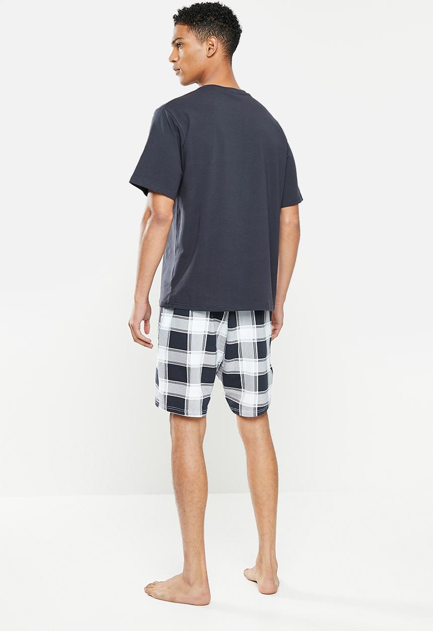 Only & Sons - Onsanton lounge check set acc - dress blues