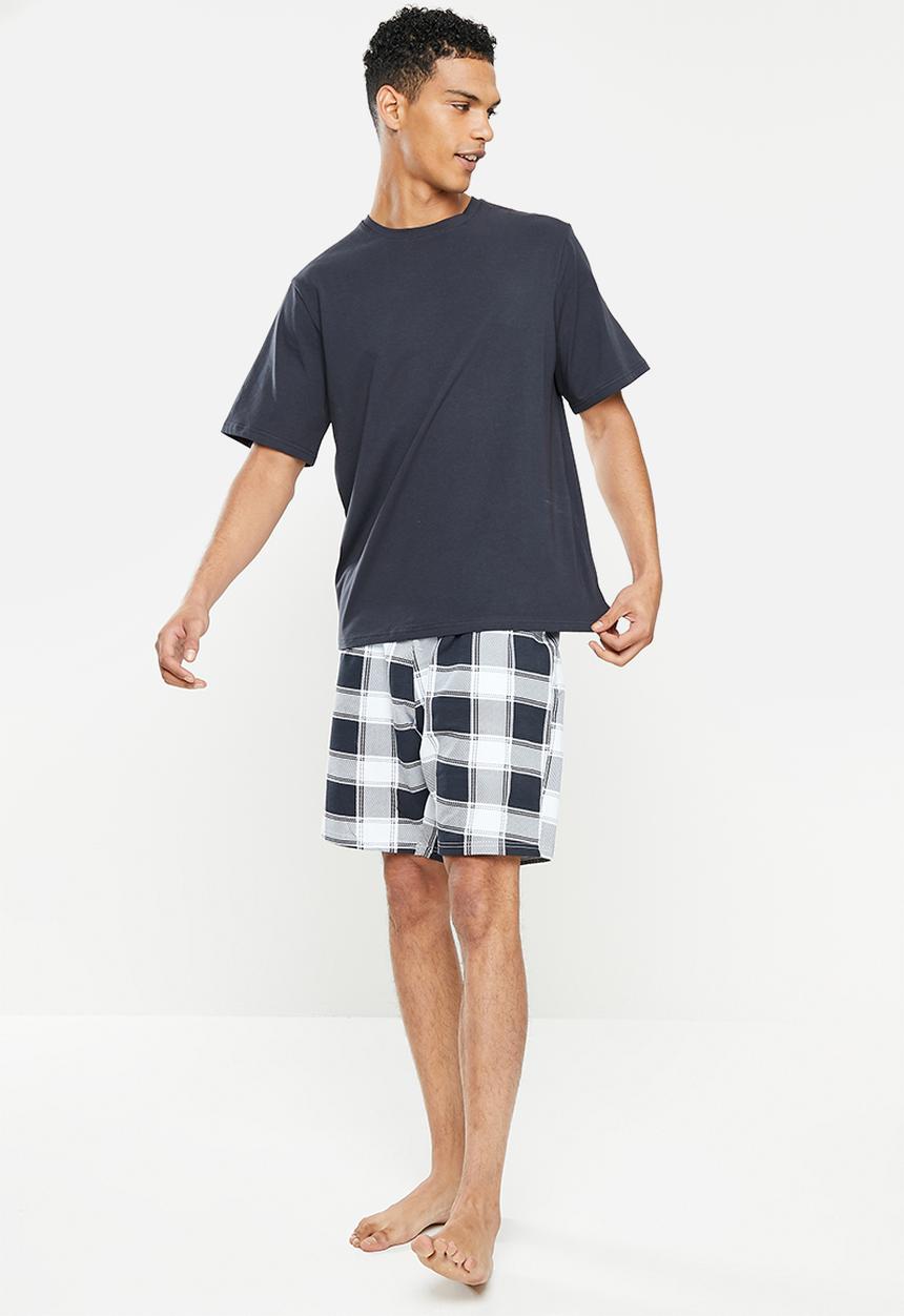 Only & Sons - Onsanton lounge check set acc - dress blues