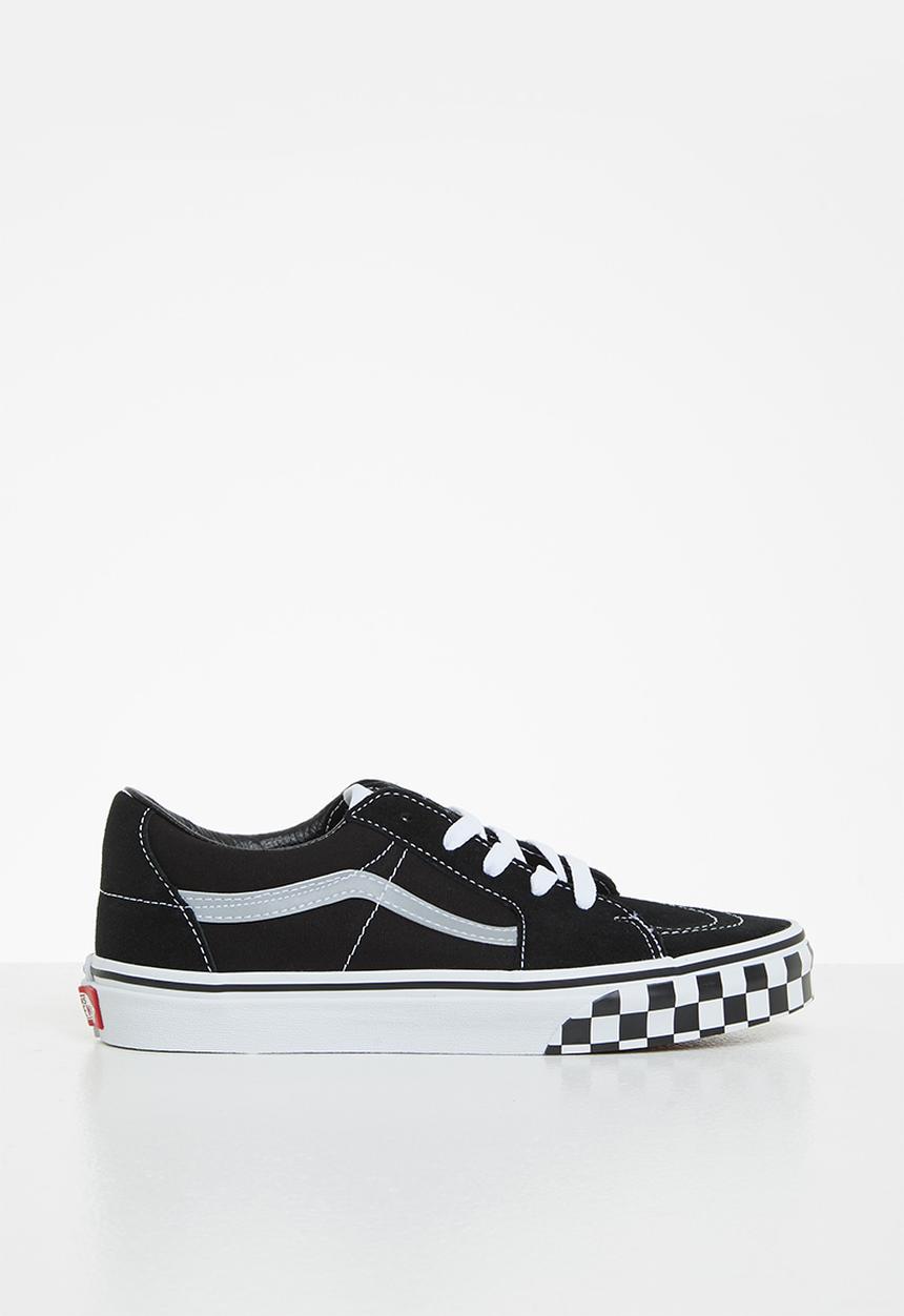 Vans - Jn sk8-low - (reflective sidestripe) checkerboard & black