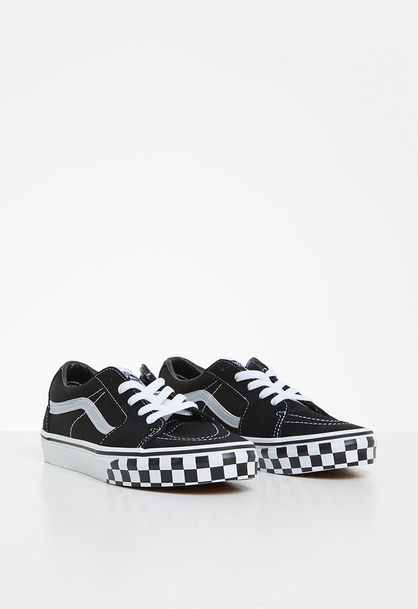 Vans - Jn sk8-low - (reflective sidestripe) checkerboard & black