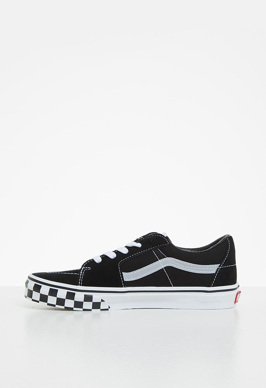 Vans - Jn sk8-low - (reflective sidestripe) checkerboard & black