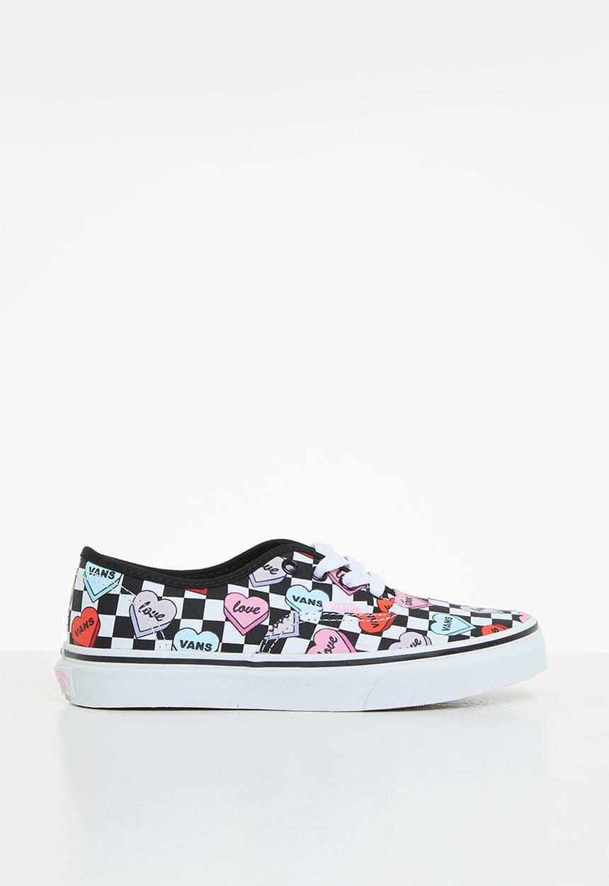 Vans - Uy authentic - (candy hearts) black & true white
