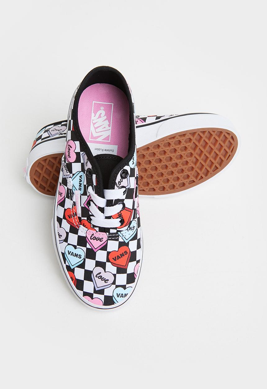 Vans - Uy authentic - (candy hearts) black & true white