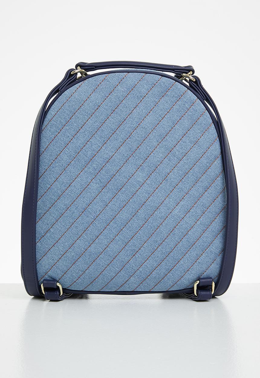 POLO - Denim quilt backpack - blue