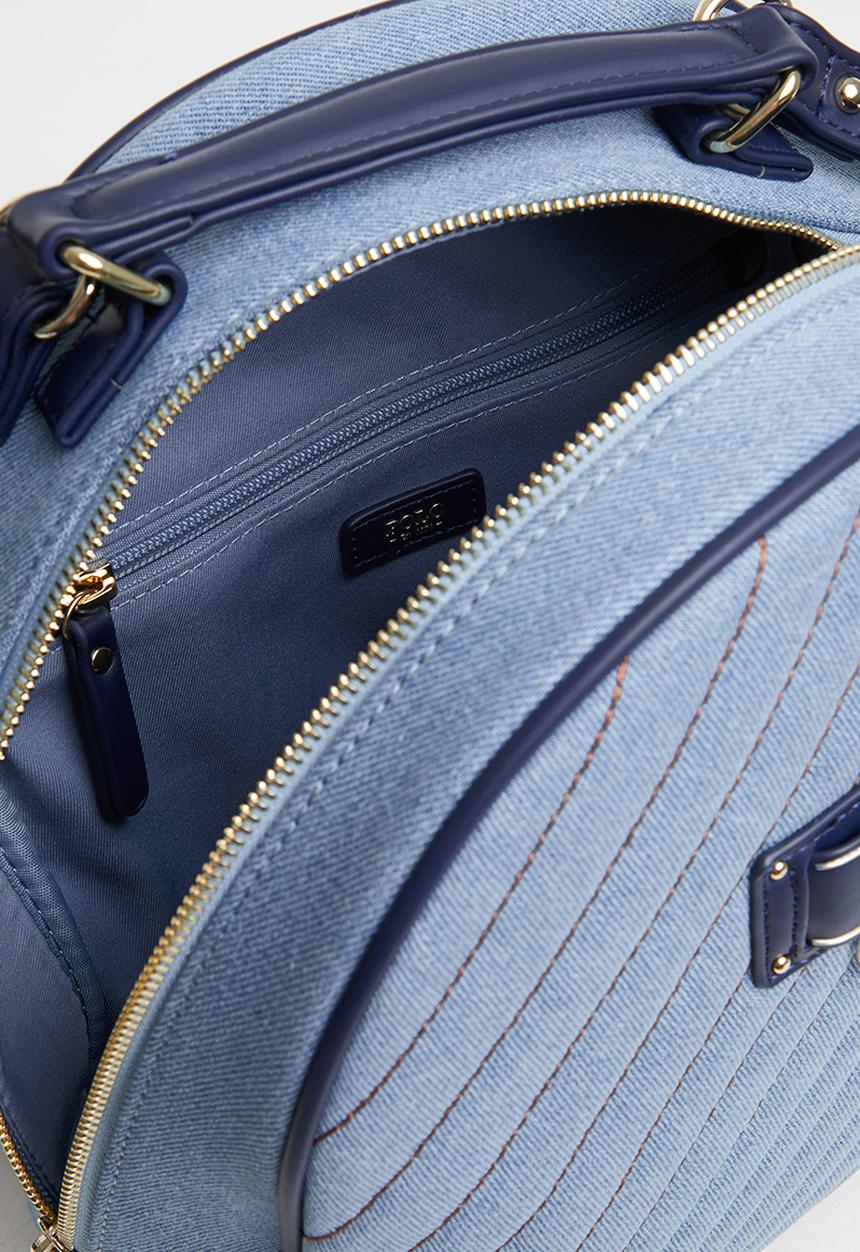 POLO - Denim quilt backpack - blue