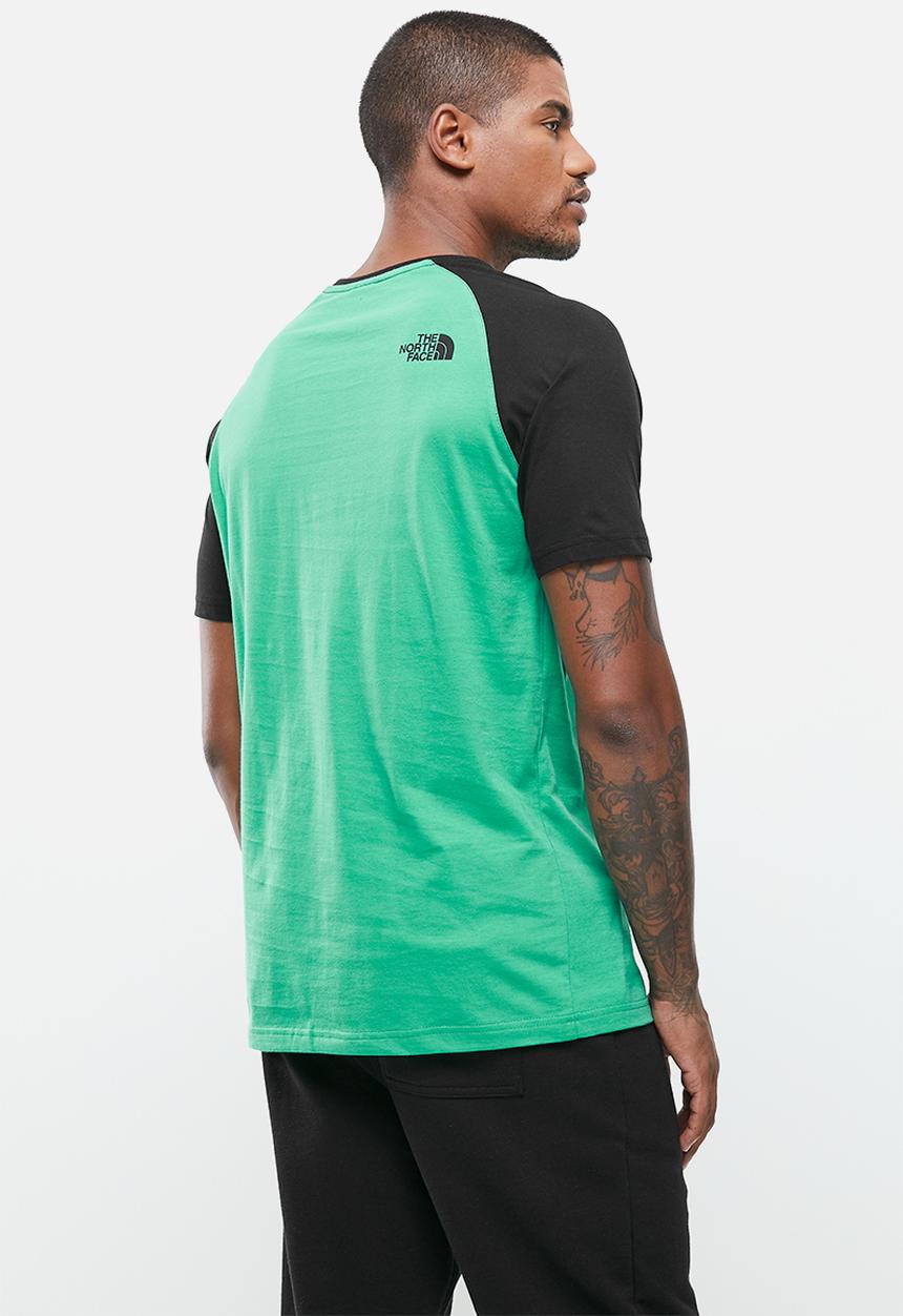 The North Face - M short sleeve raglan easy tee - teal & black