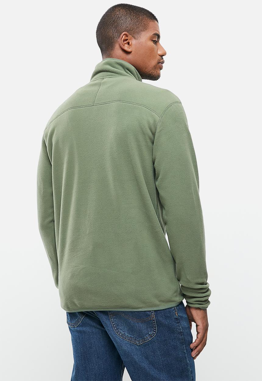 The North Face - 100 glacier 1/4 zip - thyme