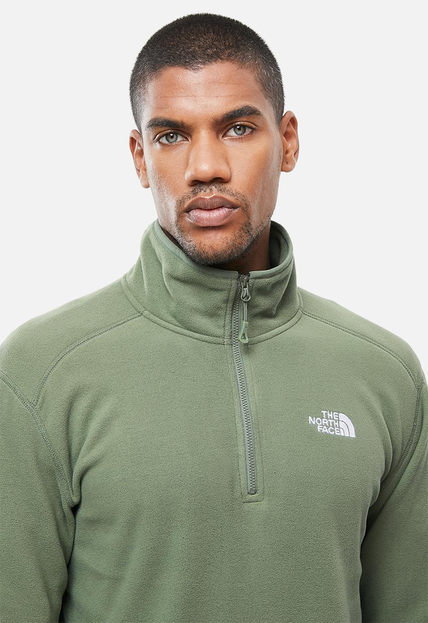 The North Face - 100 glacier 1/4 zip - thyme