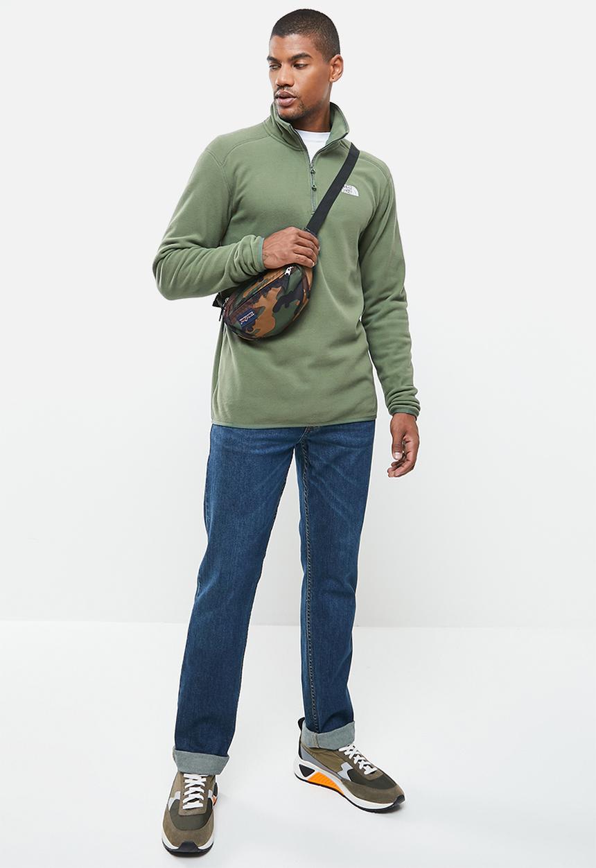 The North Face - 100 glacier 1/4 zip - thyme