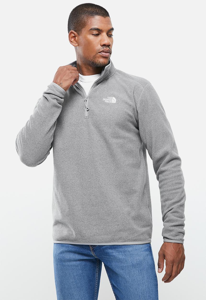 The North Face - 100 glacier 1/4 zip - grey