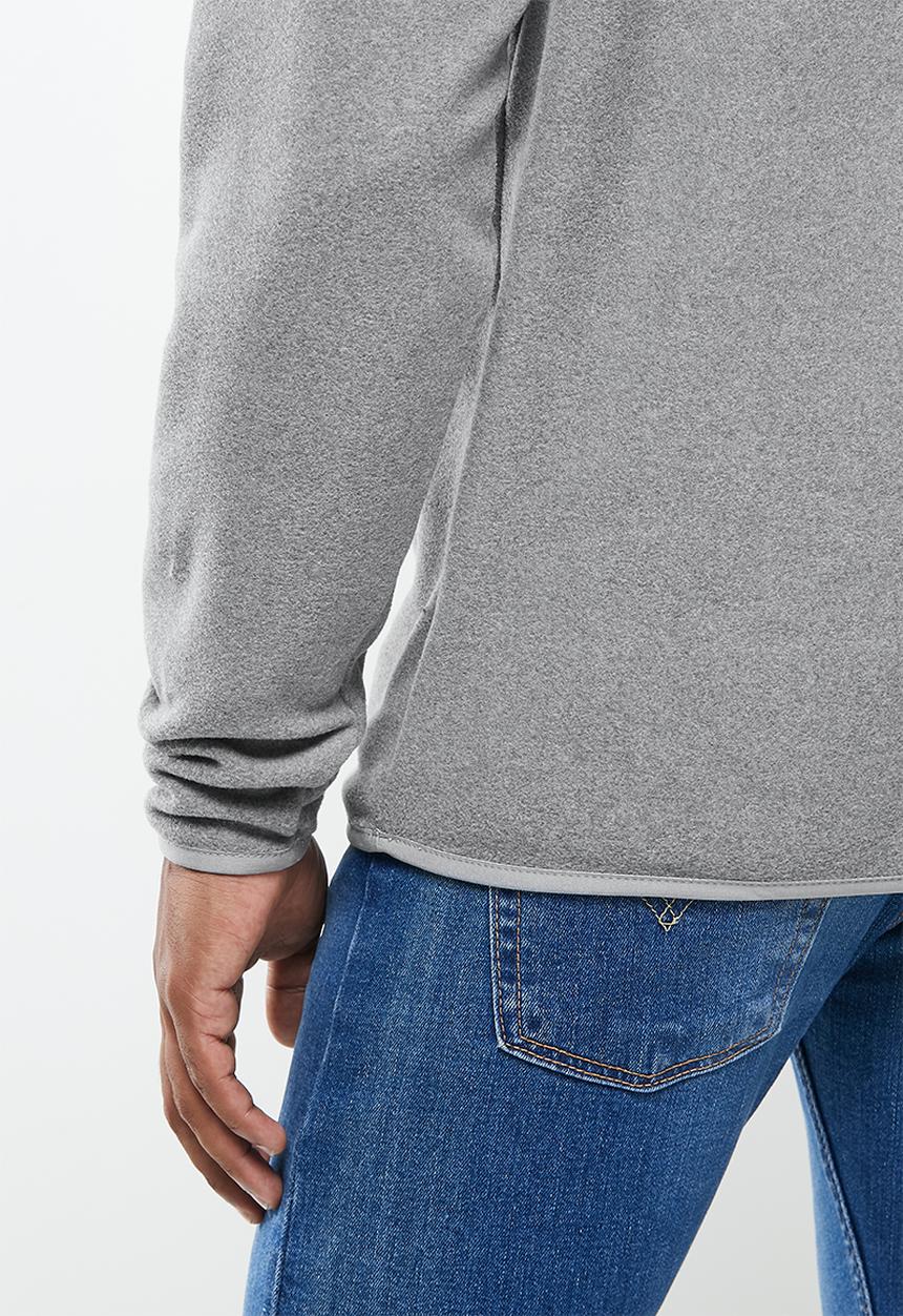 The North Face - 100 glacier 1/4 zip - grey