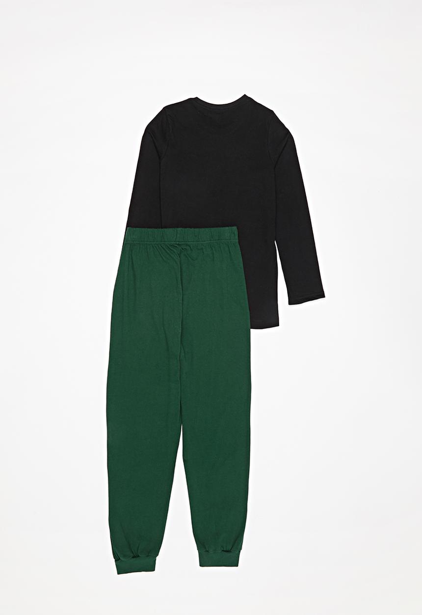 Superbalist - Boys nasa tee & pants pj set - black & green
