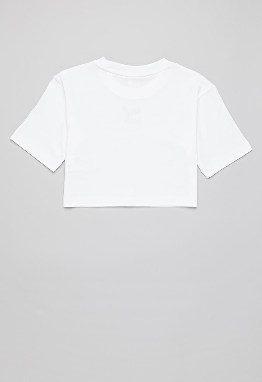 PUMA - Girl cropped tee  - white