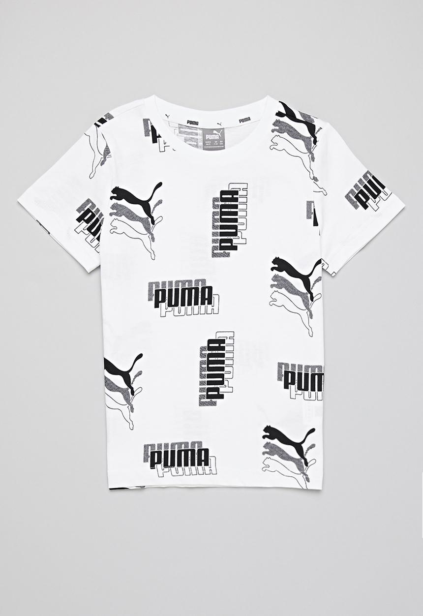 PUMA - Puma power aop tee b - puma white