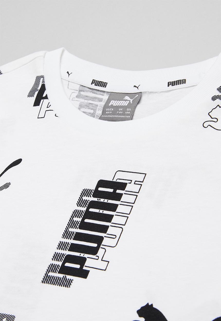 PUMA - Puma power aop tee b - puma white