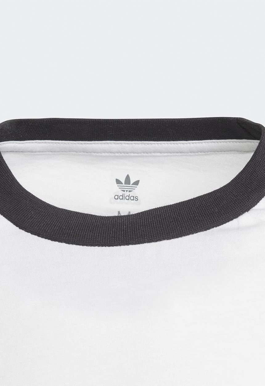 adidas Originals - 3 stripe tee - white
