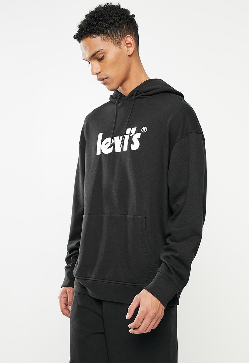 Levi’s® - T3 relaxd graphic hoodie - caviar