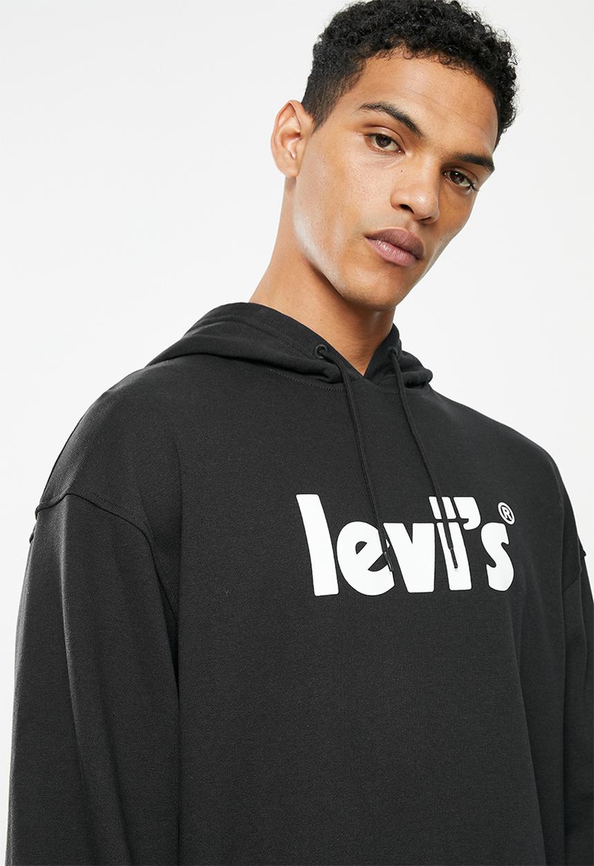 Levi’s® - T3 relaxd graphic hoodie - caviar