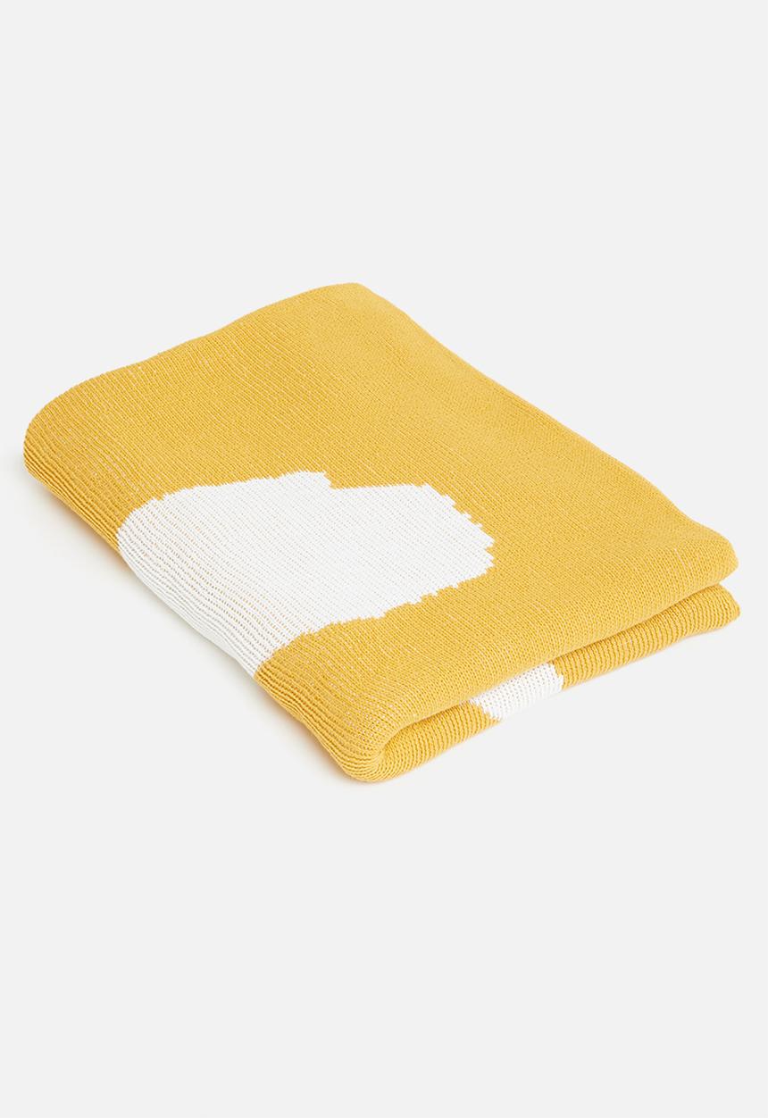 Sixth Floor - Penny cotton throw - spicy mustard