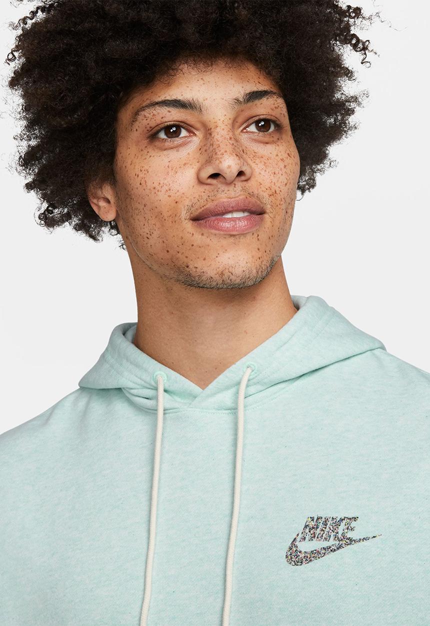 Nike - NSW Revival Fleece Pullover Hoodie  - Mint foam & white