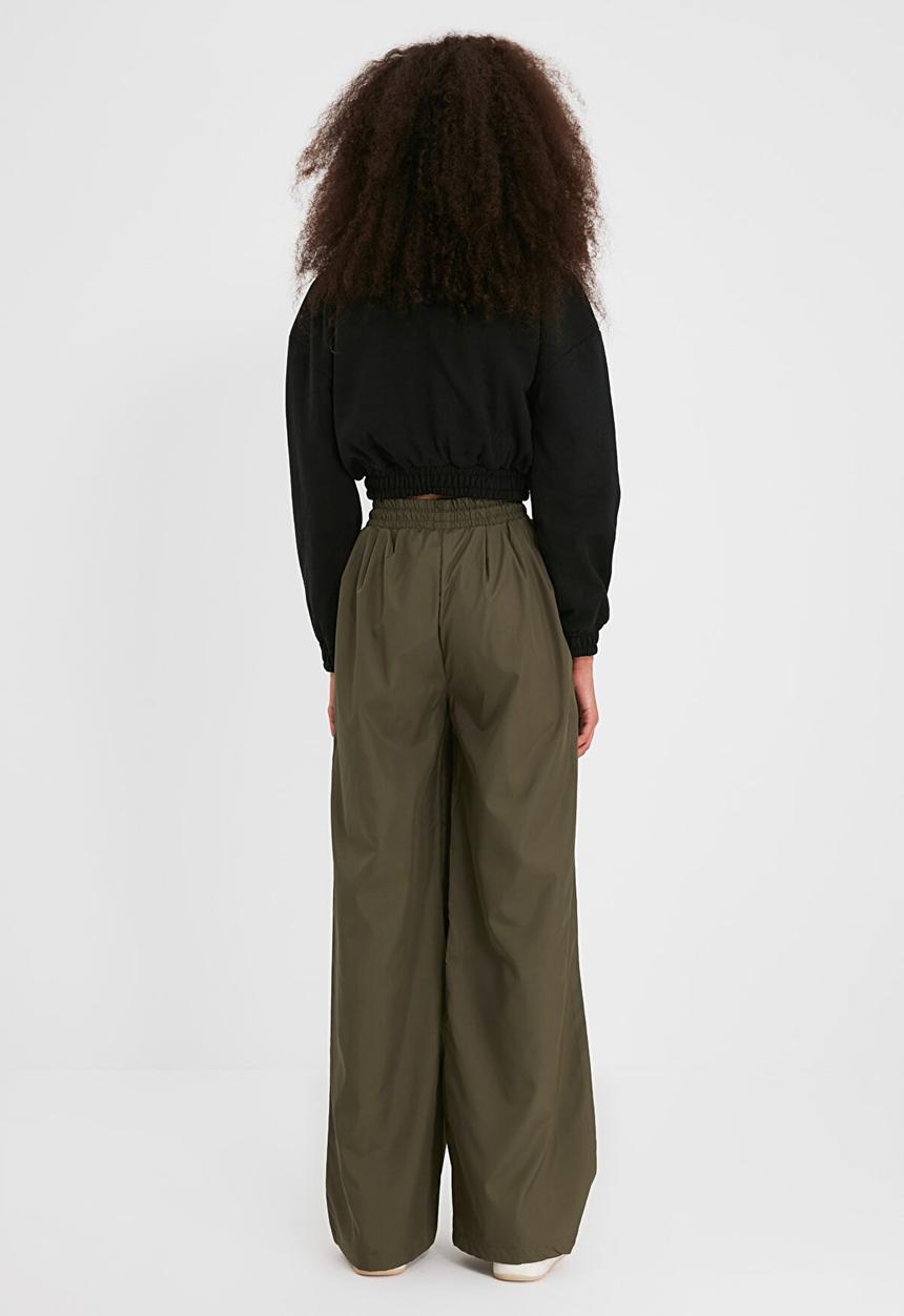 Trendyol - Knitted sweatpants  - khaki