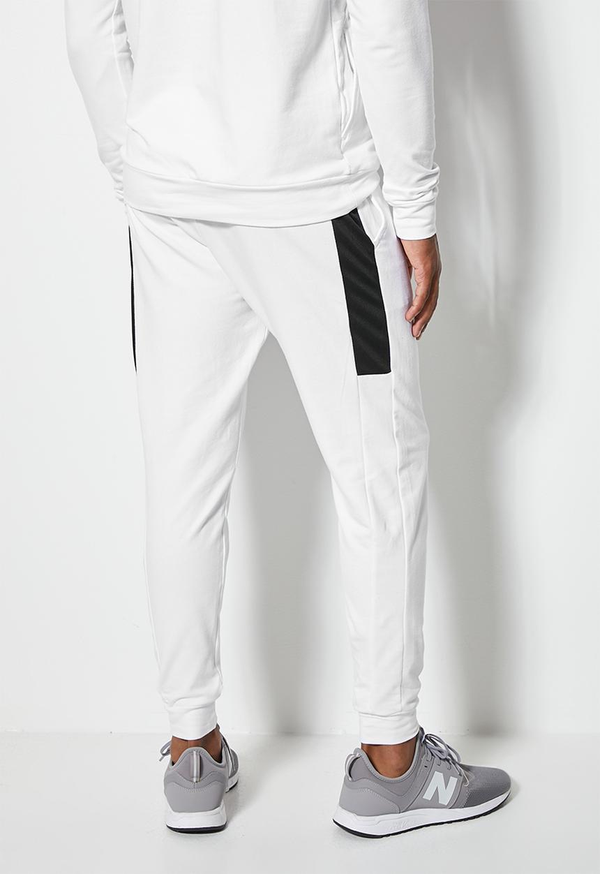 Superbalist - Slim fit cuffed sports sweatpant - white
