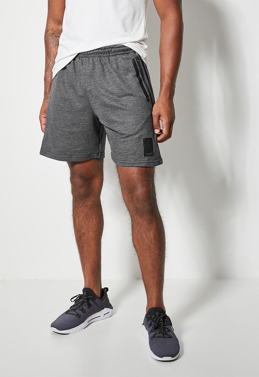 Superbalist - Mid length sport sweat shorts - black