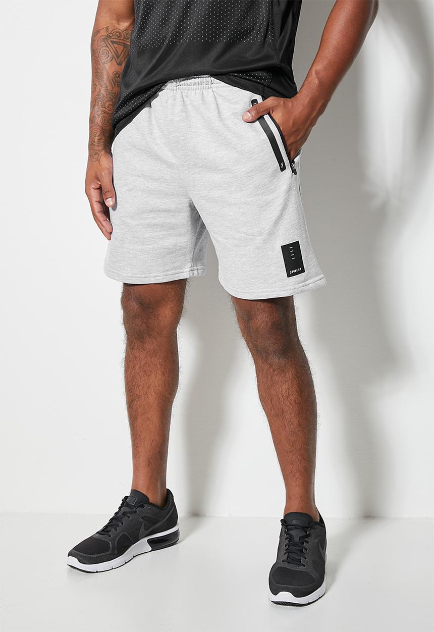 Superbalist - Mid length sport sweat shorts - light grey