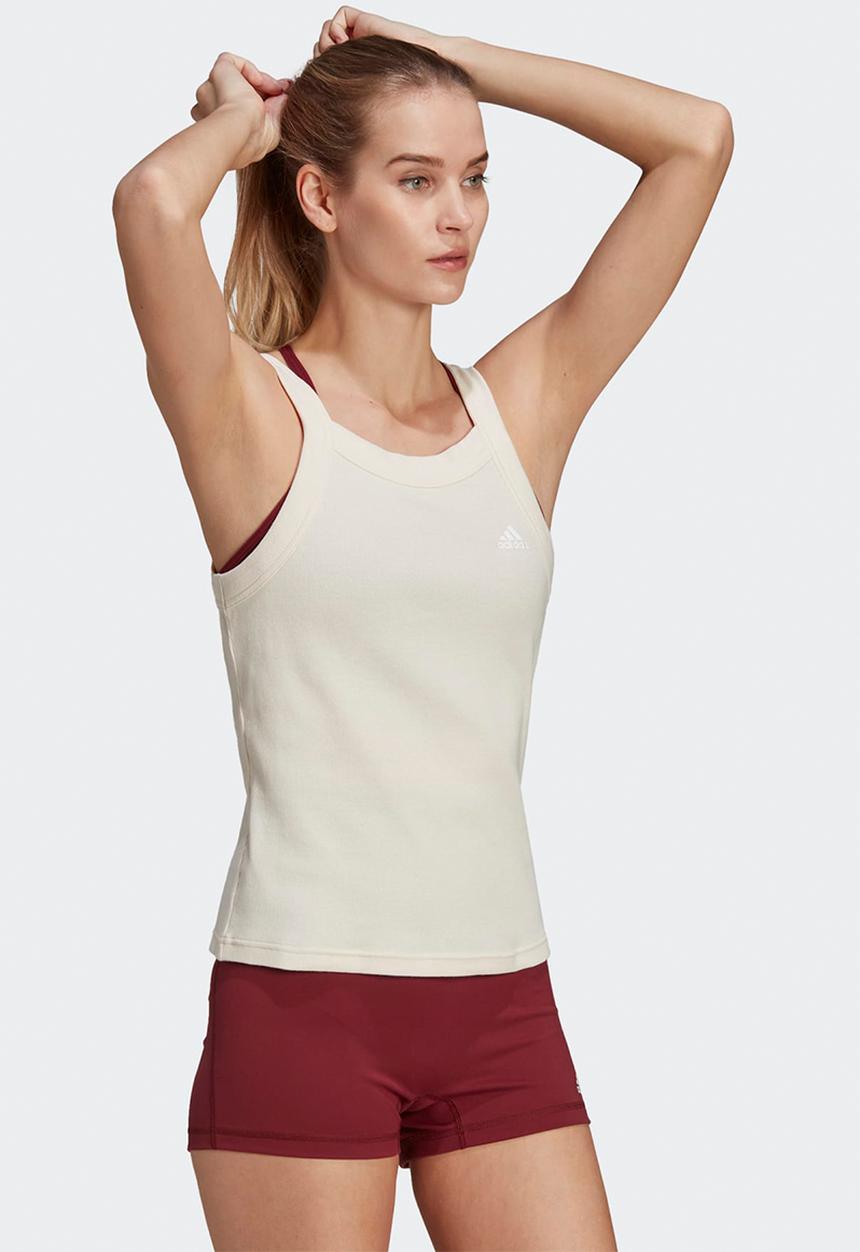 adidas Performance - Yoga tank top - wonder white