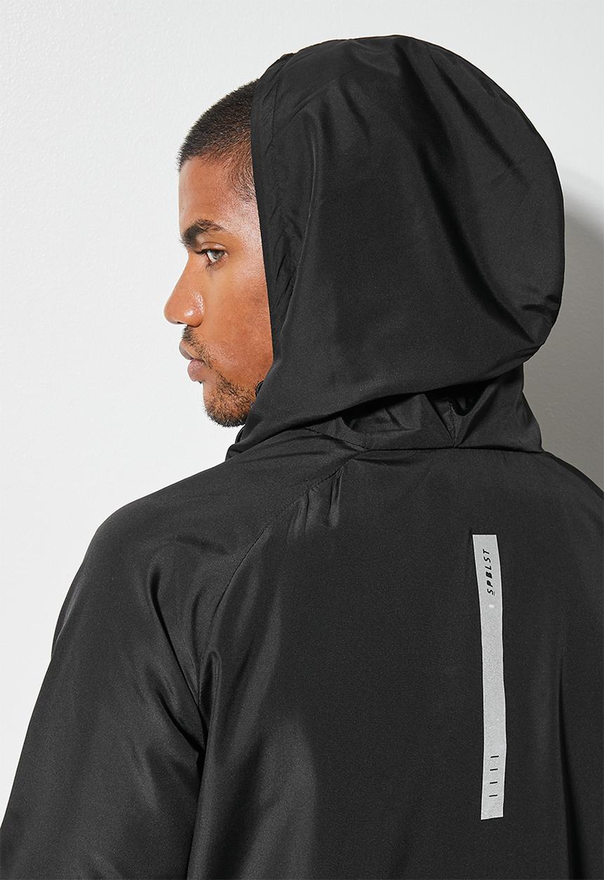 Superbalist - Light shell hooded running jacket - black