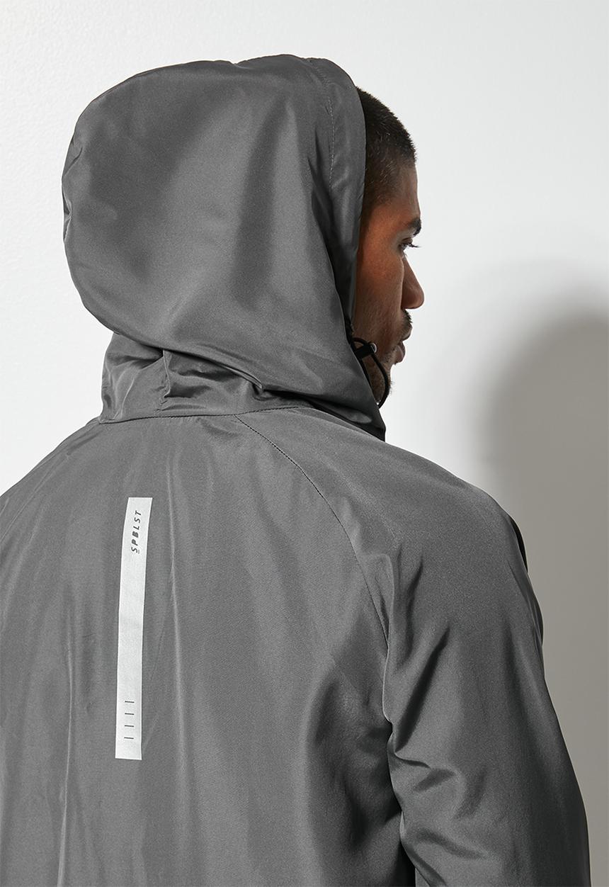 Superbalist - Light shell hooded running jacket - dark grey