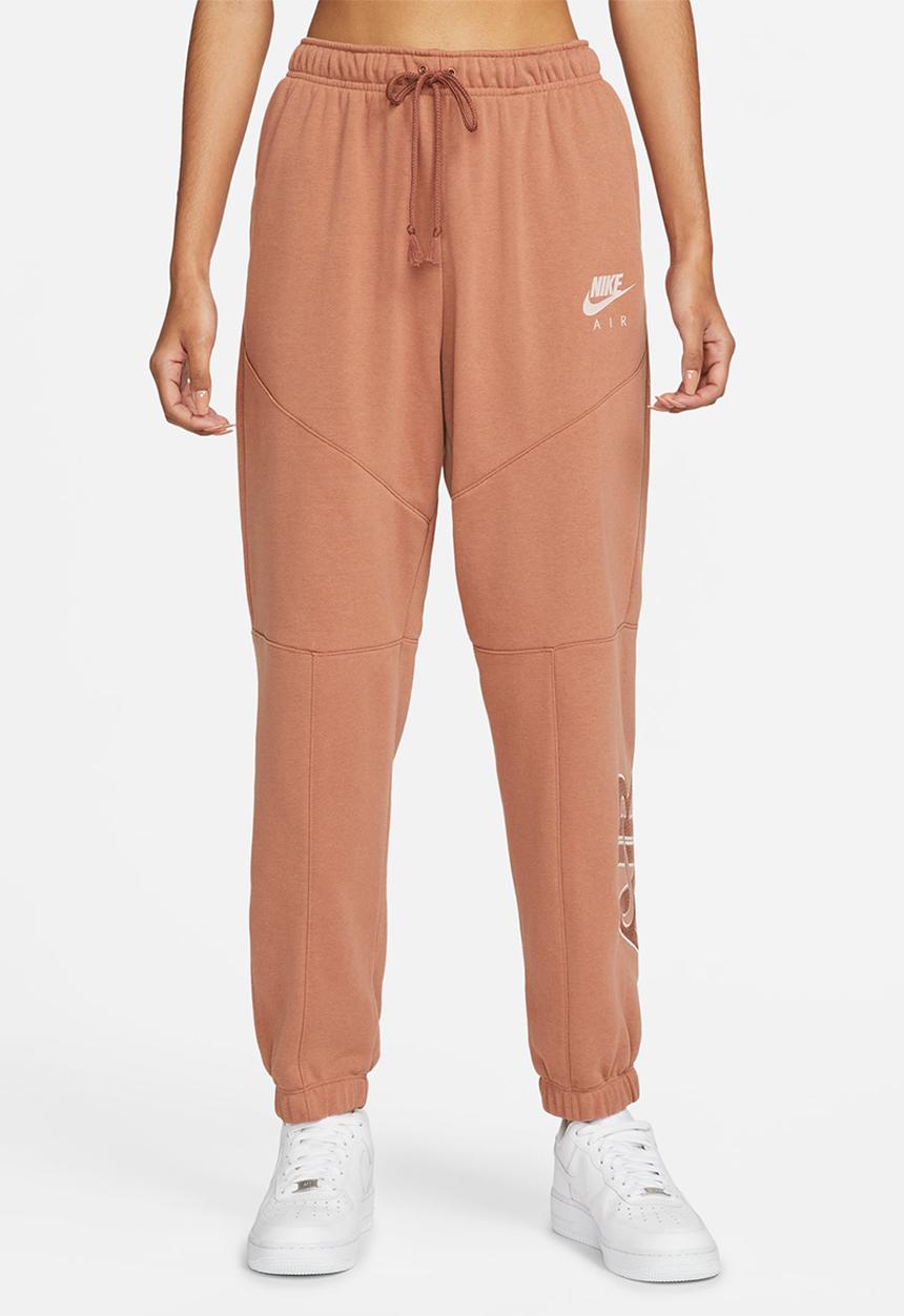 Nike - Nsw air flc pant - mineral clay, red bark & pink oxford