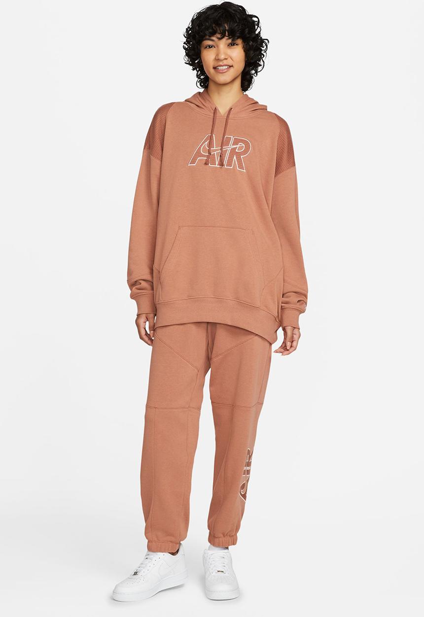 Nike - Nsw air flc pant - mineral clay, red bark & pink oxford