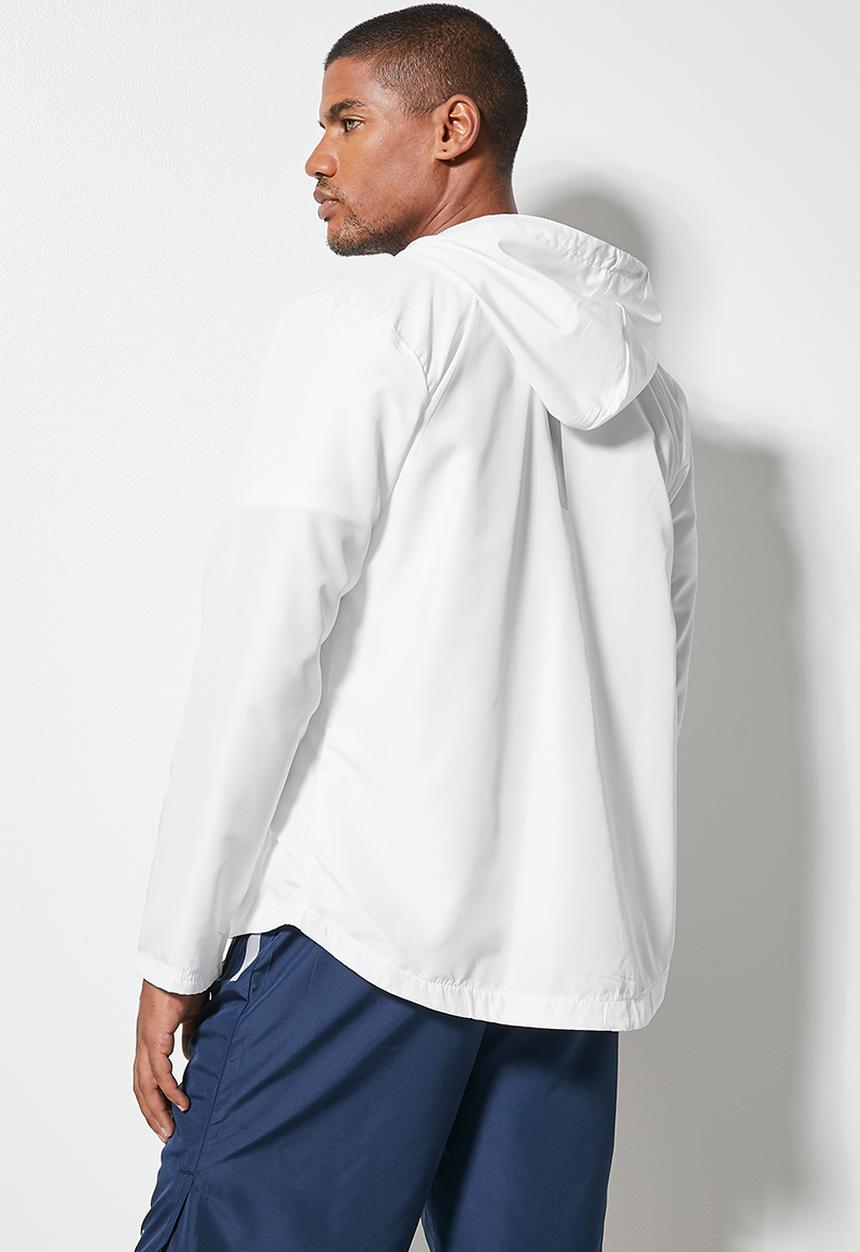 Superbalist - Light shell hooded running jacket - white