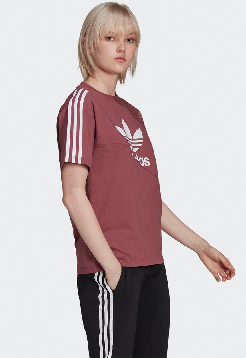 adidas Originals - French terry short sleeve tee - crimson