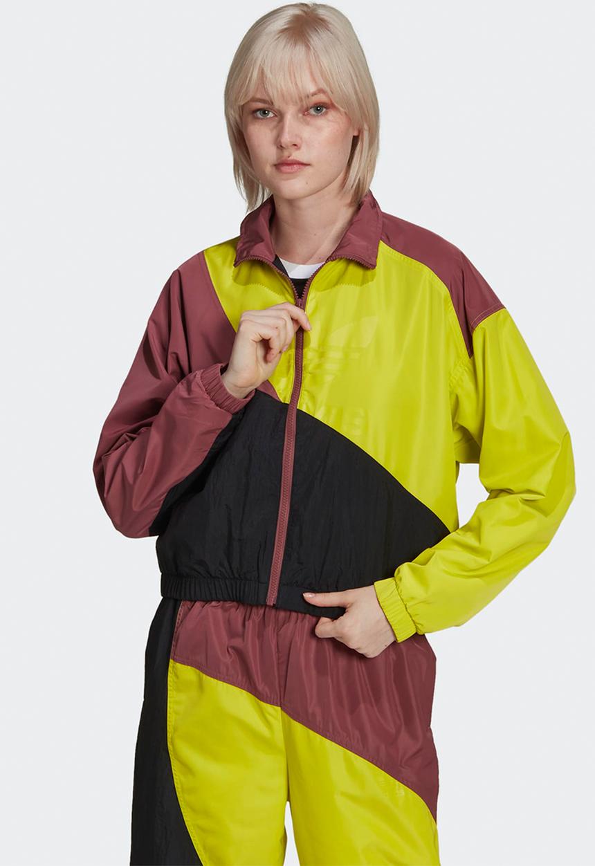 adidas Originals - Weave tracktop - black/shock lime/crimson