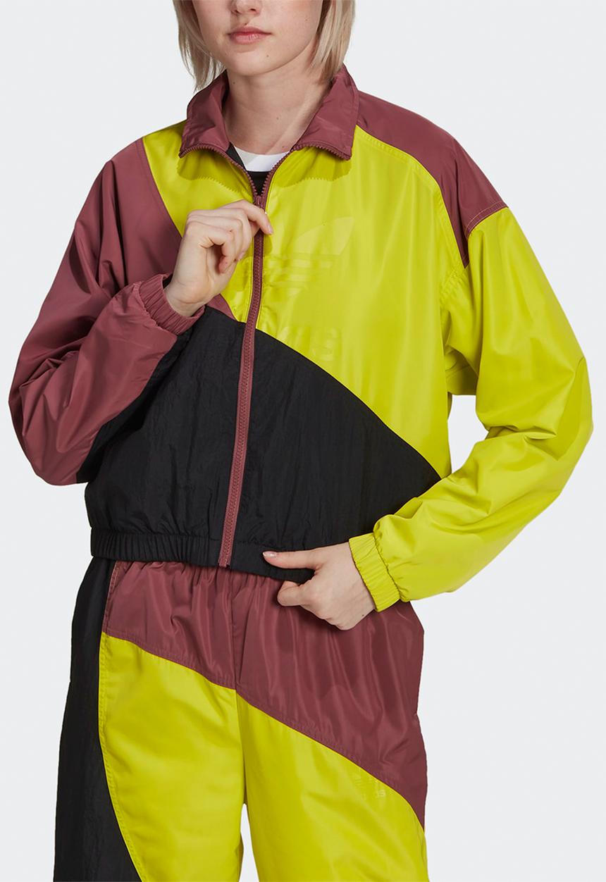 adidas Originals - Weave tracktop - black/shock lime/crimson