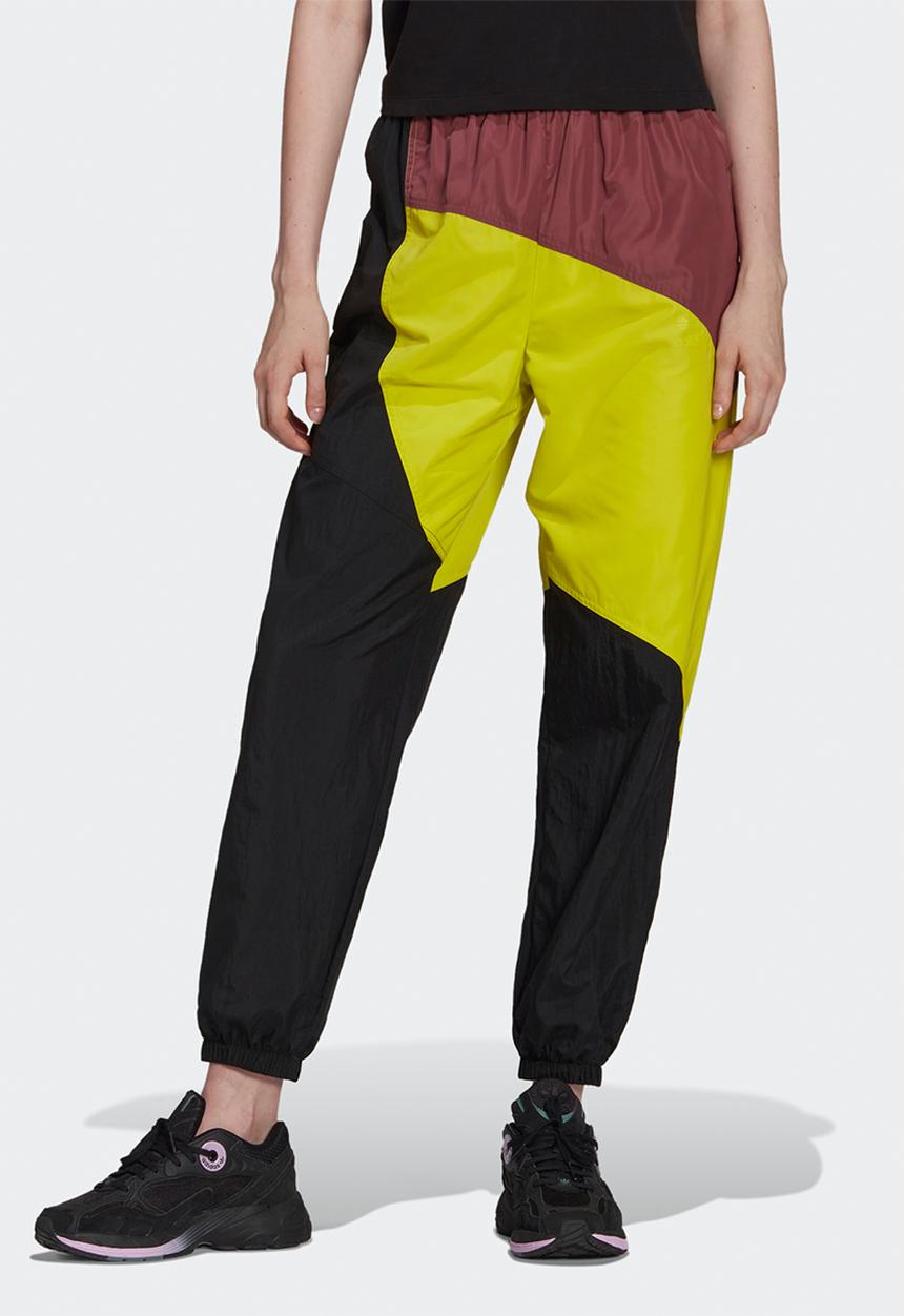 adidas Originals - Weave trackpants - black/shock lime/crimson