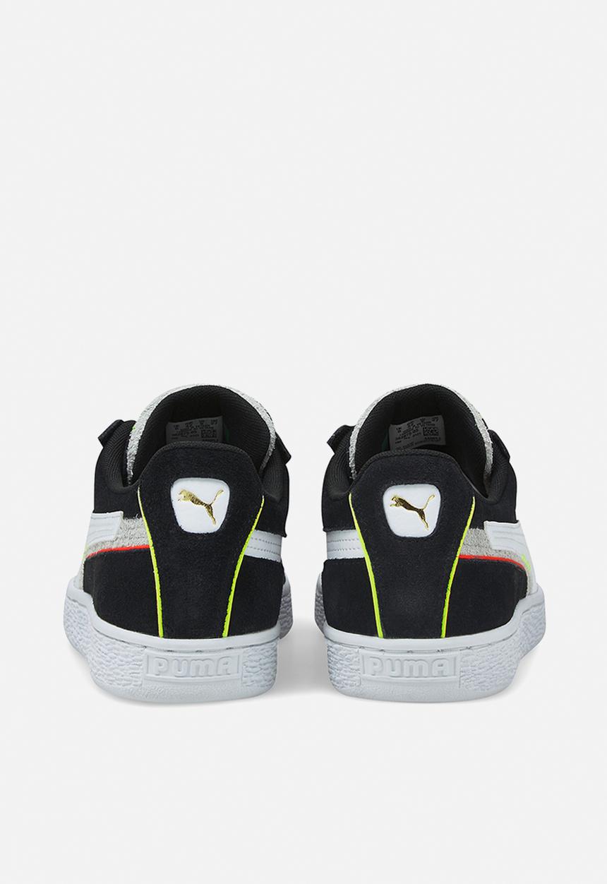 PUMA - Suede displaced - puma black, puma white & harbor mist