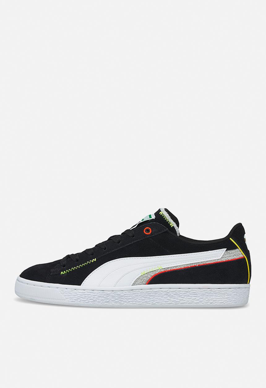PUMA - Suede displaced - puma black, puma white & harbor mist