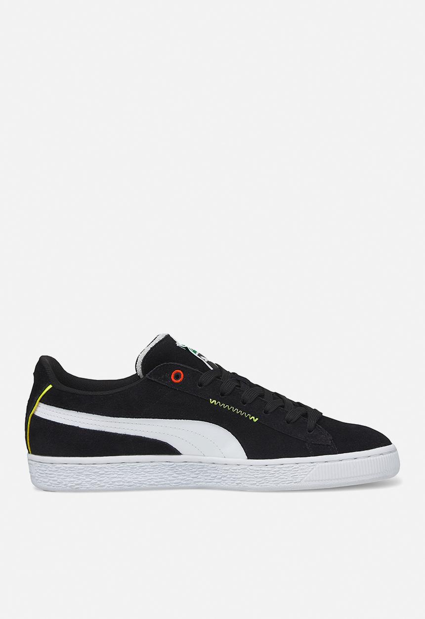 PUMA - Suede displaced - puma black, puma white & harbor mist