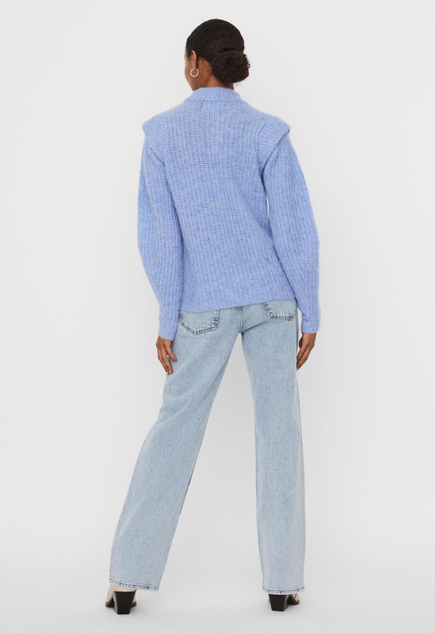 Vero Moda - Pekan long sleeve shoulder blouse - grapemist