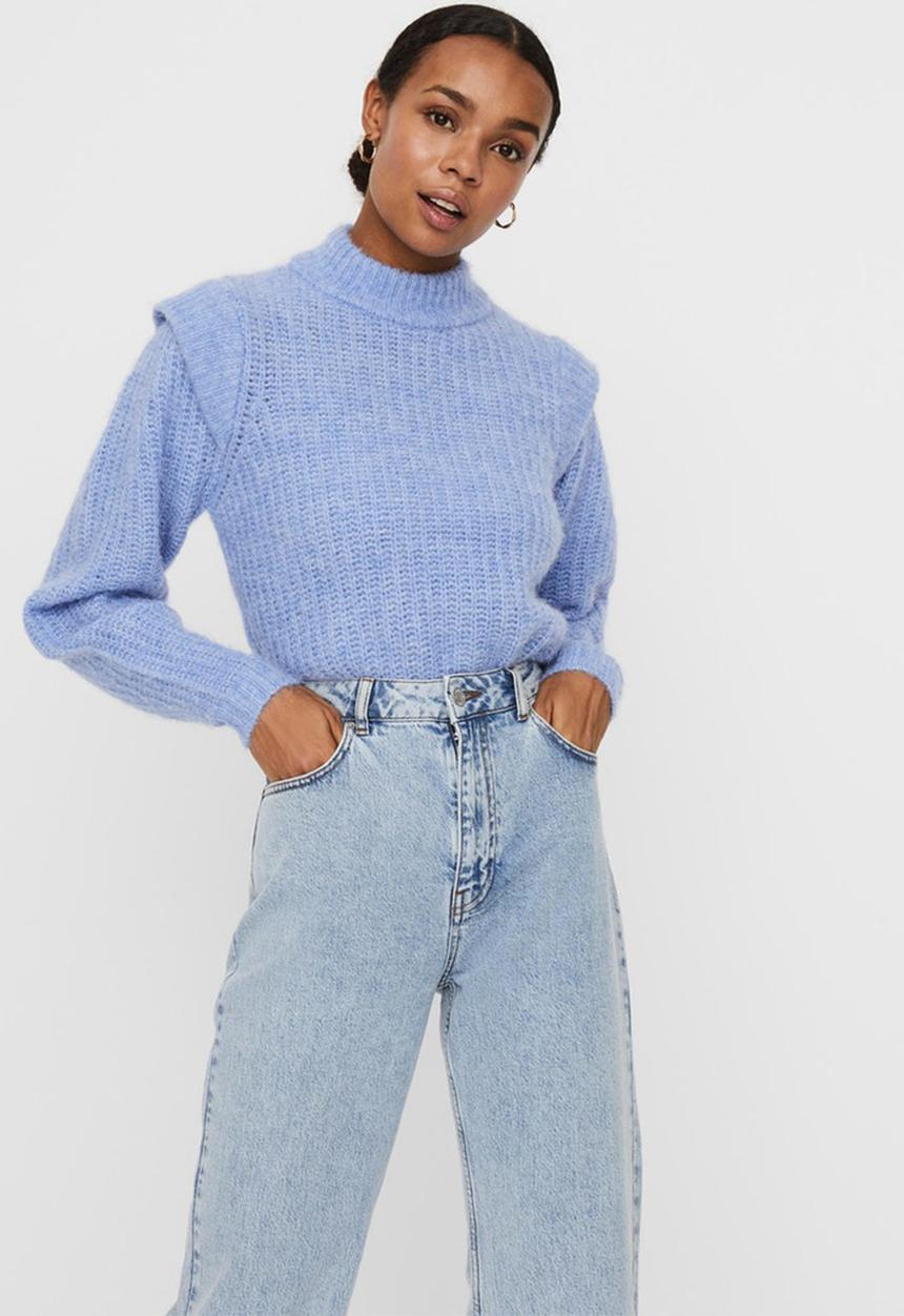 Vero Moda - Pekan long sleeve shoulder blouse - grapemist