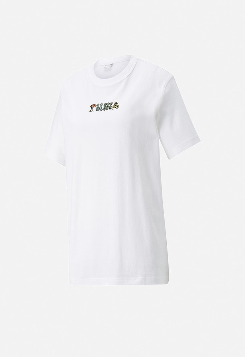 PUMA - Downtown relaxed graphics tee - white