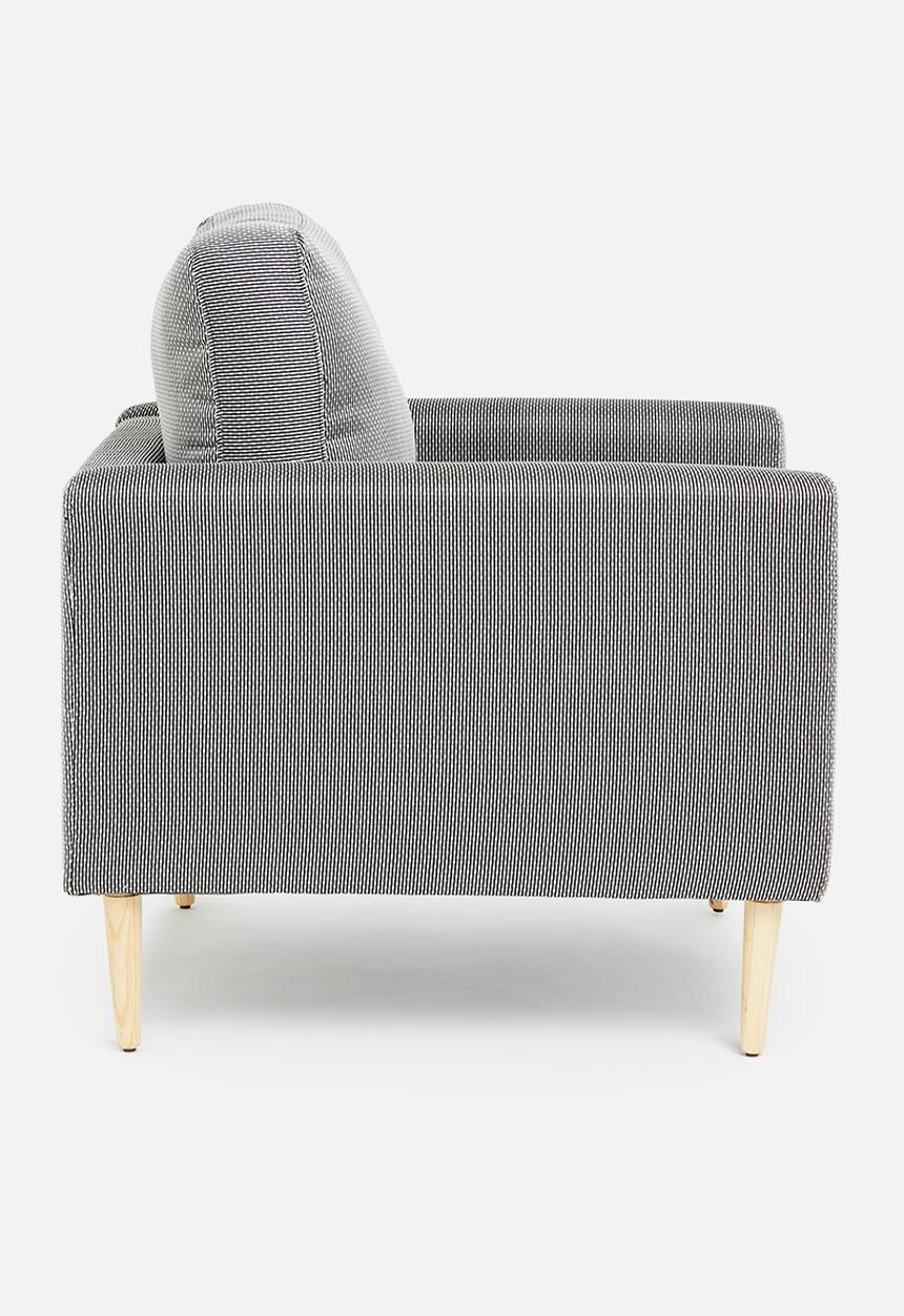 Sixth Floor - Soma armchair - black & white