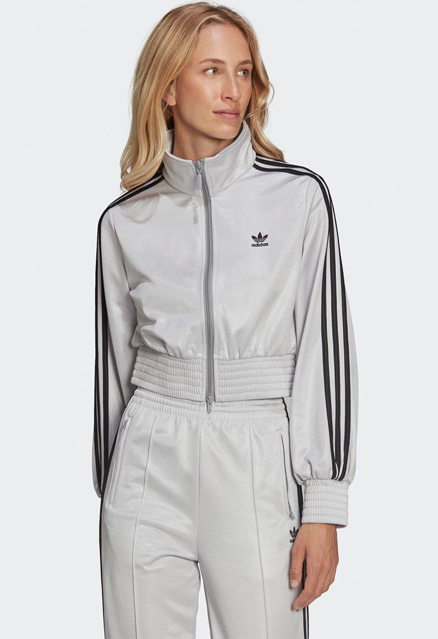 adidas Originals - 3 stripes tricot tracktop - matte silver