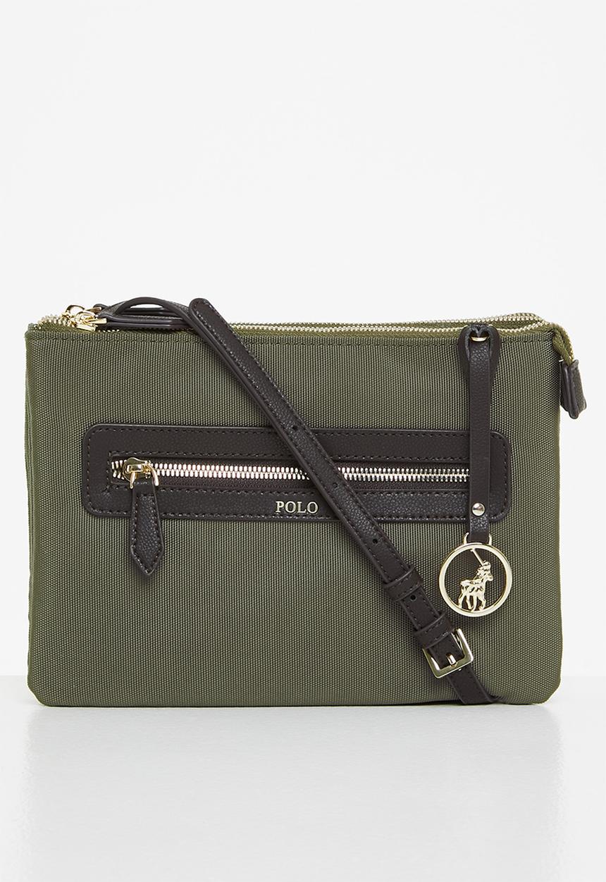 POLO - Double zip crossbody - olive