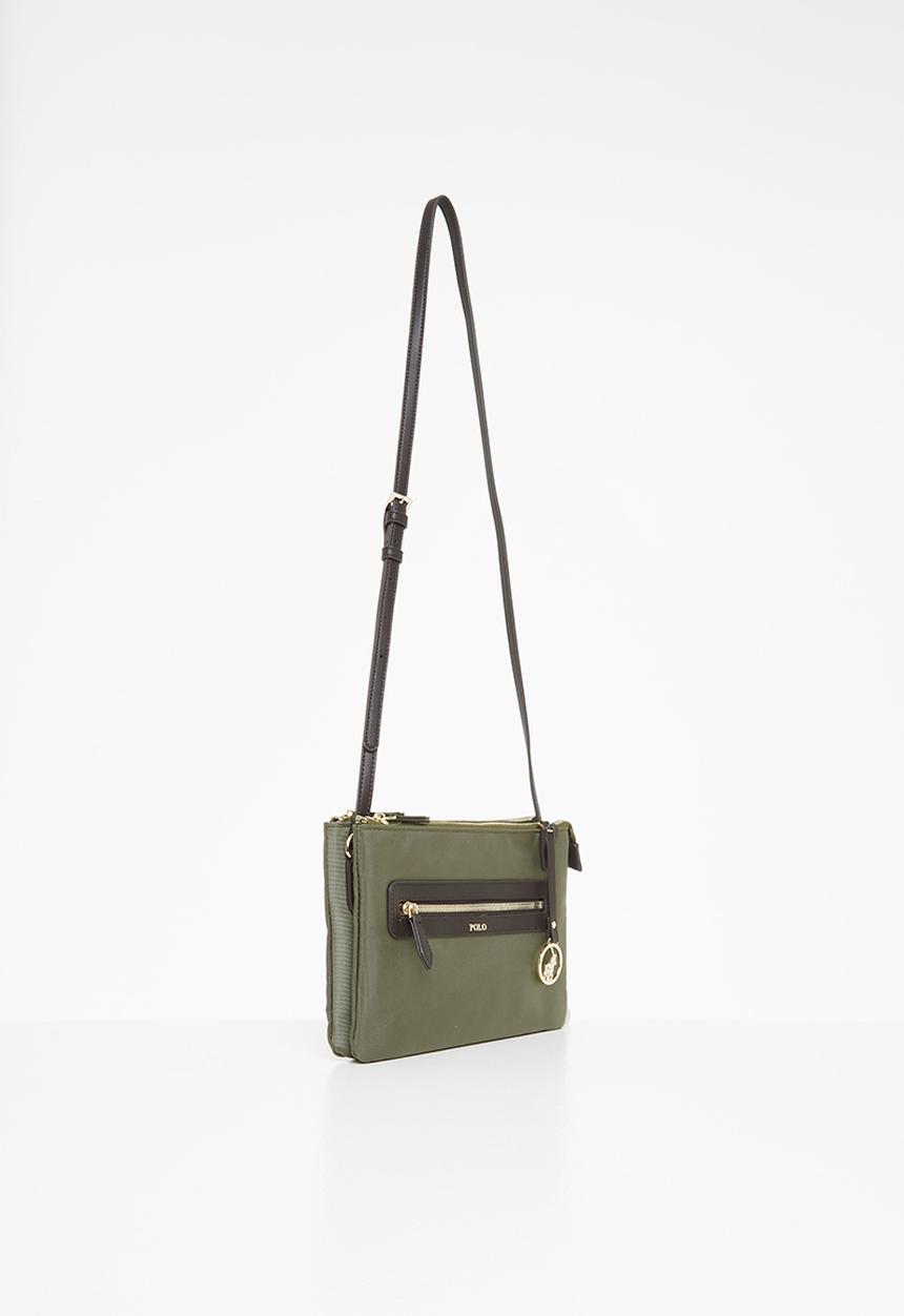 POLO - Double zip crossbody - olive